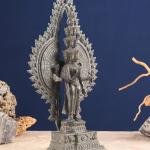 Vintage Bronze Avalokiteshvara - Indonesian Handcrafted Sculpture 17"